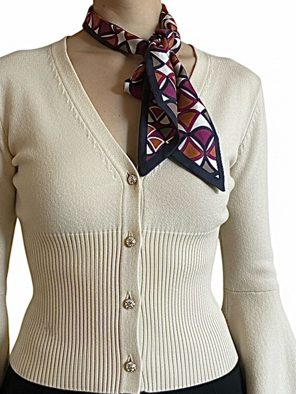 Bvlgari Serpenti Forever Geometric Snake Print Scarf